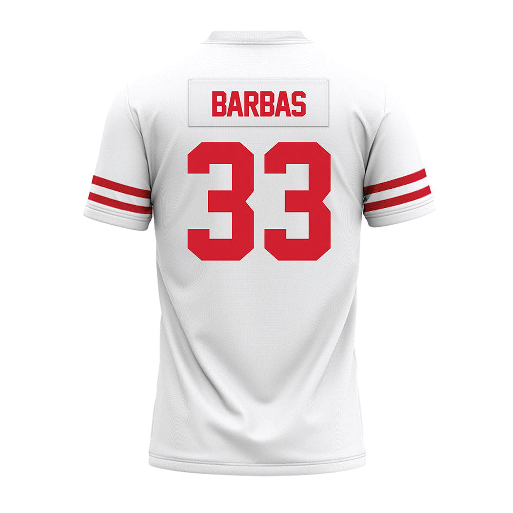 Houston - NCAA Football : Johnsley Barbas - White Premium Football Jersey-1