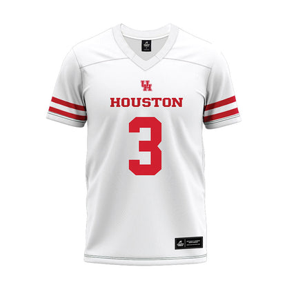 Houston - NCAA Football : Jalen Emery - White Premium Football Jersey