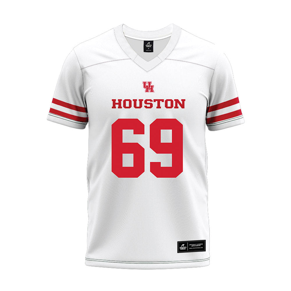 Houston - NCAA Football : Weston Edwards - White Premium Football Jersey-0