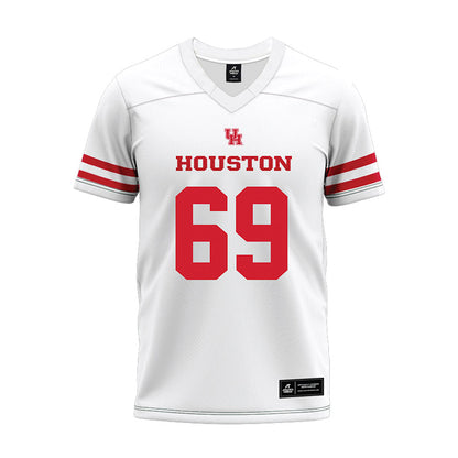 Houston - NCAA Football : Weston Edwards - White Premium Football Jersey-0