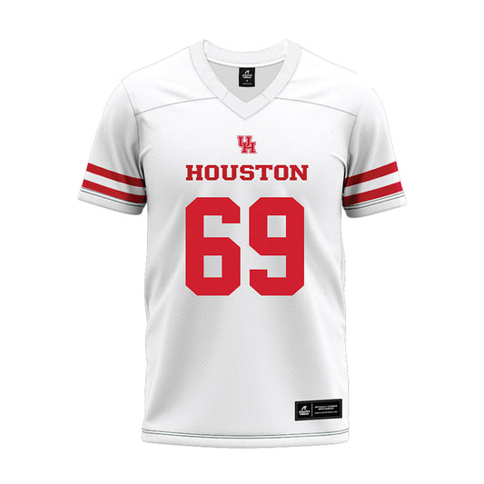 Houston - NCAA Football : Weston Edwards - White Premium Football Jersey-0