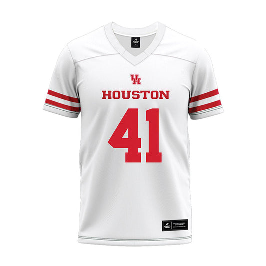 Houston - NCAA Football : Zavian Tibbs - White Premium Football Jersey-0