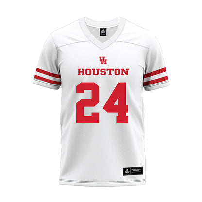 Houston - NCAA Football : Zac Yoakam - White Premium Football Jersey-0
