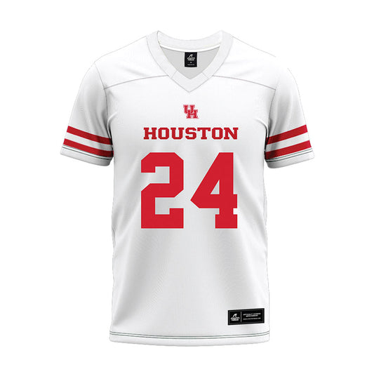 Houston - NCAA Football : Zac Yoakam - White Premium Football Jersey-0