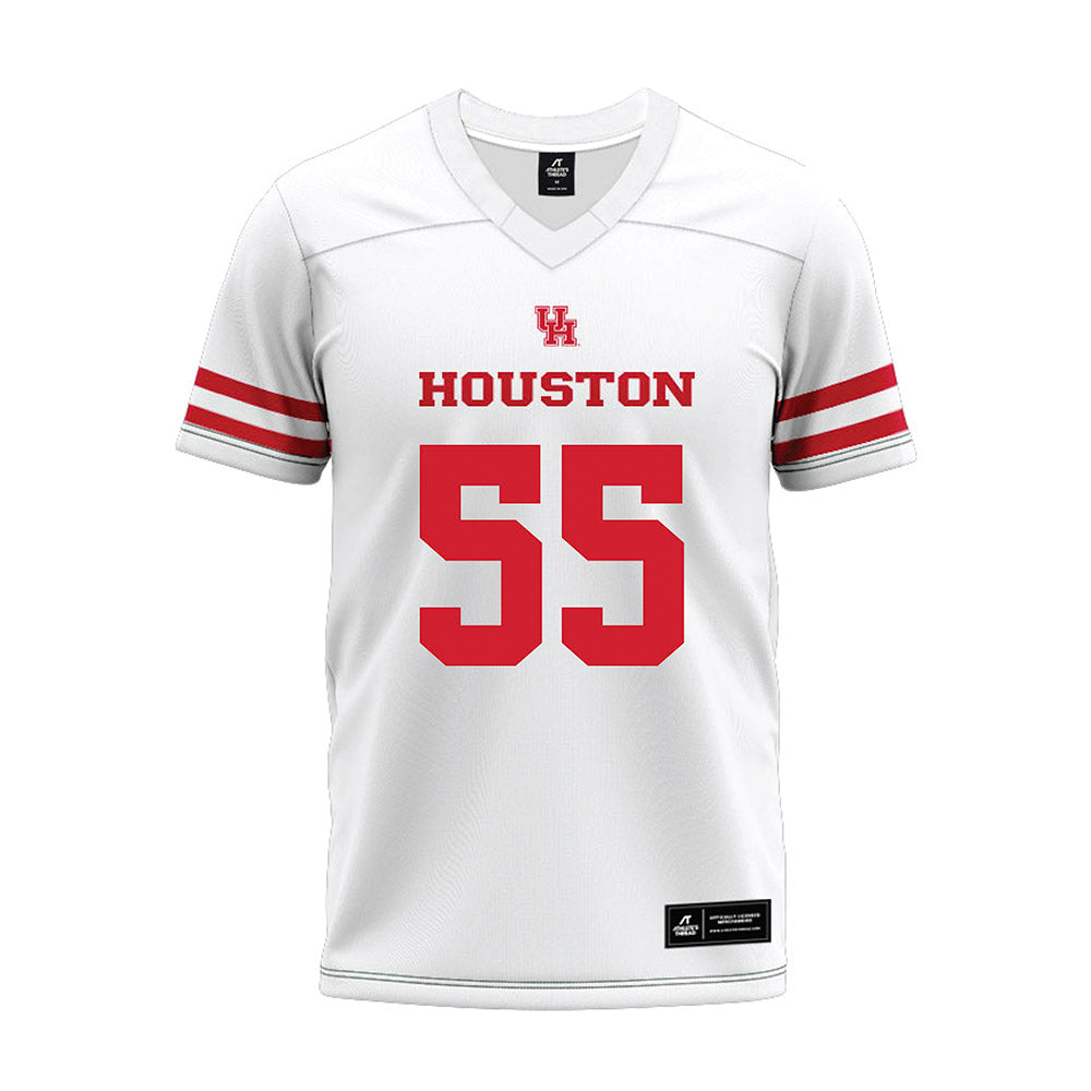 Houston - NCAA Football : Cavan Tuley - White Premium Football Jersey-0