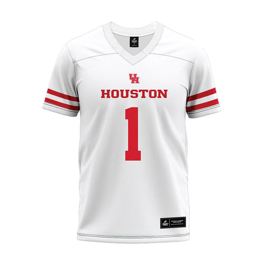 Houston - NCAA Football : Latrell McCutchin Sr. - White Premium Football Jersey-0