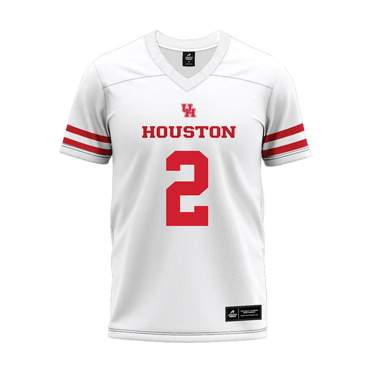 Houston - NCAA Football : Zeon Chriss-Gremillion - White Premium Football Jersey-0