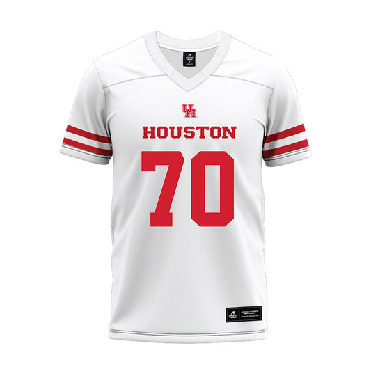 Houston - NCAA Football : Larry Crawford - White Premium Football Jersey-0