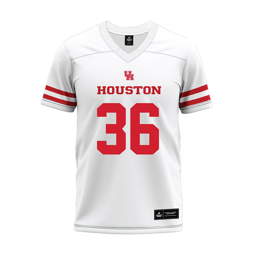 Houston - NCAA Football : Jalen Garner - White Premium Football Jersey-0