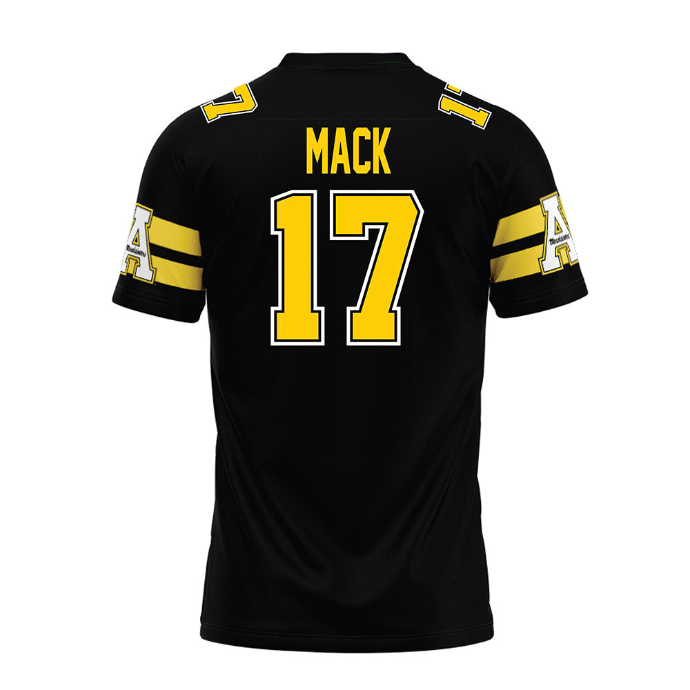 App State - NCAA Football : Jatorian Mack - Black Premium Football Jersey-1