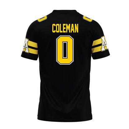 App State - NCAA Football : Doopah Coleman - Black Premium Football Jersey-1