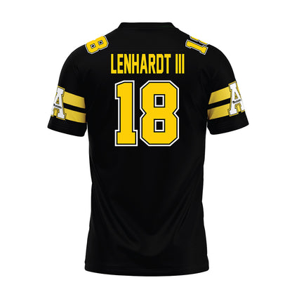 App State - NCAA Football : Richard Lenhardt III - Black Premium Football Jersey