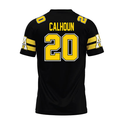 App State - NCAA Football : Jaylon Calhoun - Black Premium Football Jersey