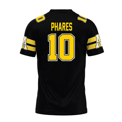 App State - NCAA Football : Colton Phares - Black Premium Football Jersey