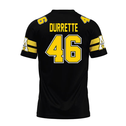 App State - NCAA Football : Damien Durrette - Black Premium Football Jersey-1