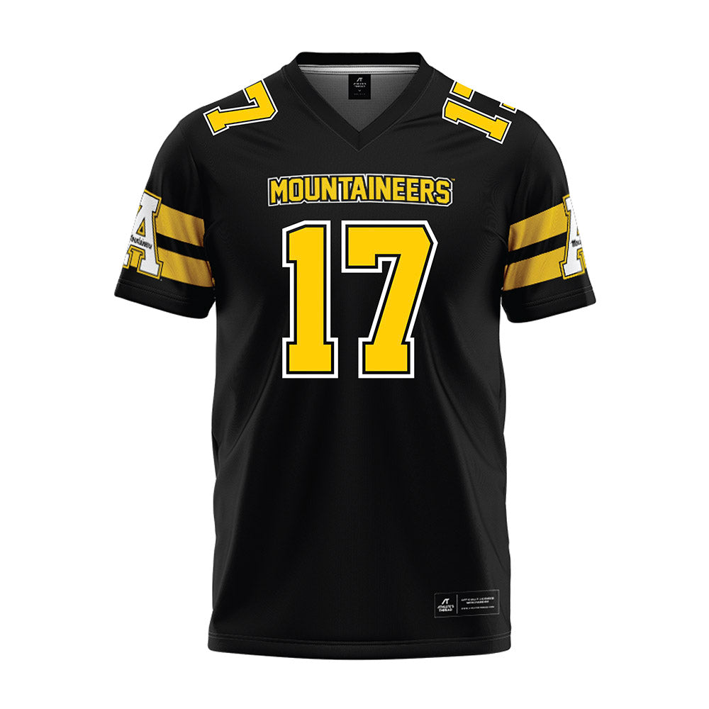 App State - NCAA Football : Torian Mack - Black Premium Football Jersey-0