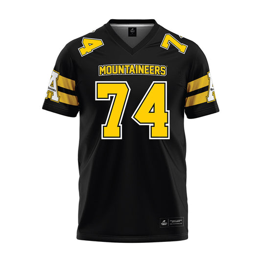 App State - NCAA Football : Griffin Scroggs - Black Premium Football Jersey-0