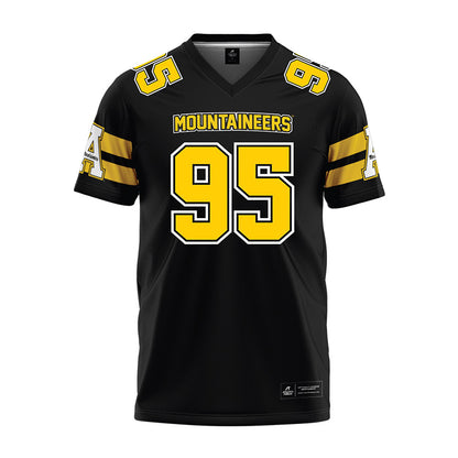 App State - NCAA Football : Kaden Ellis - Black Premium Football Jersey-0