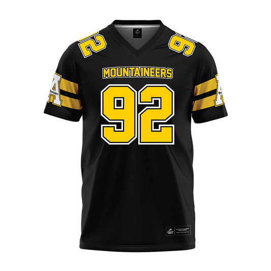App State - NCAA Football : AJ Mebane - Black Premium Football Jersey