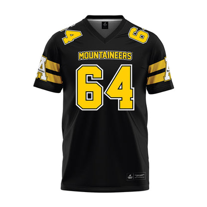 App State - NCAA Football : Michael Marotta - Black Premium Football Jersey