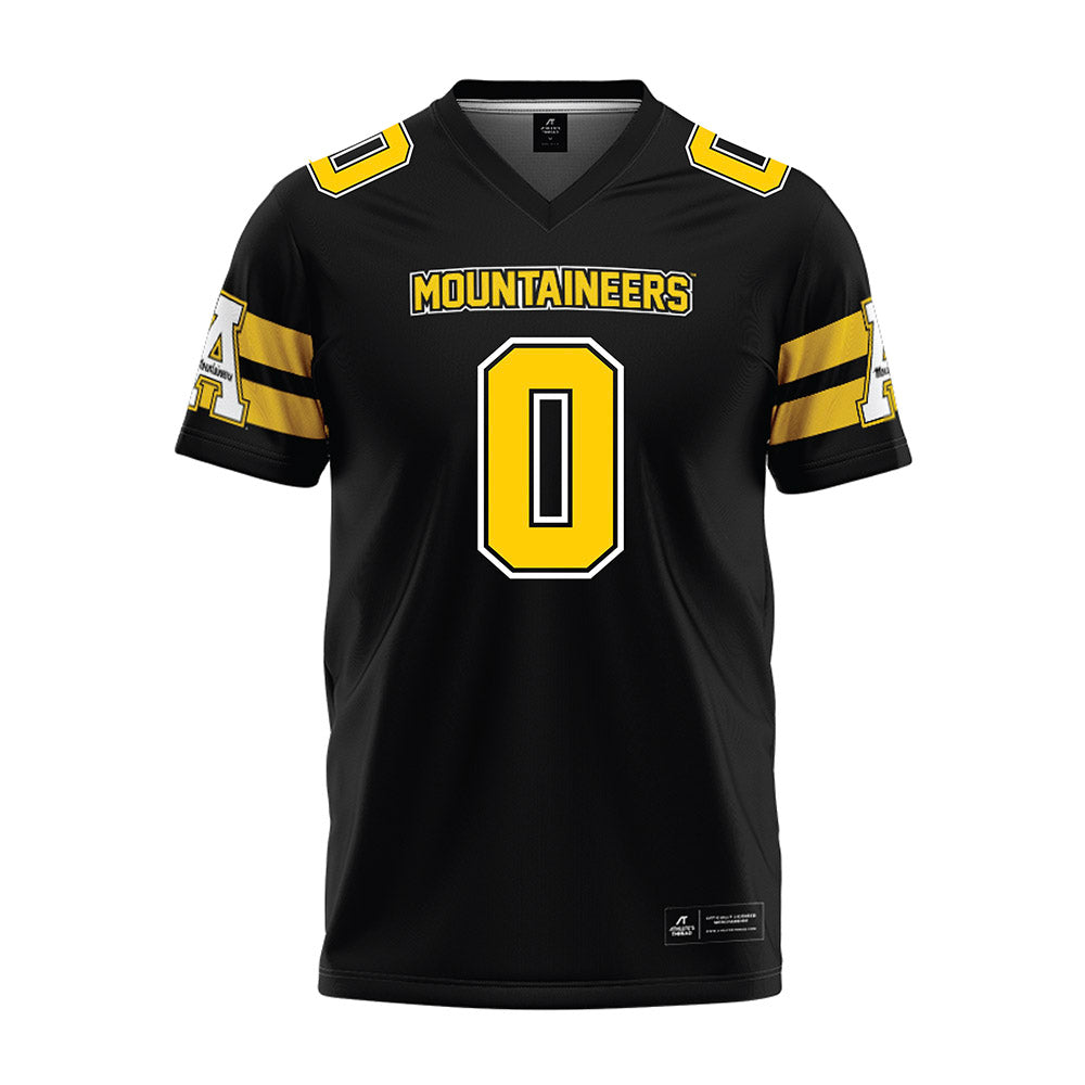 App State - NCAA Football : Jaelin Willis - Black Premium Football Jersey-0