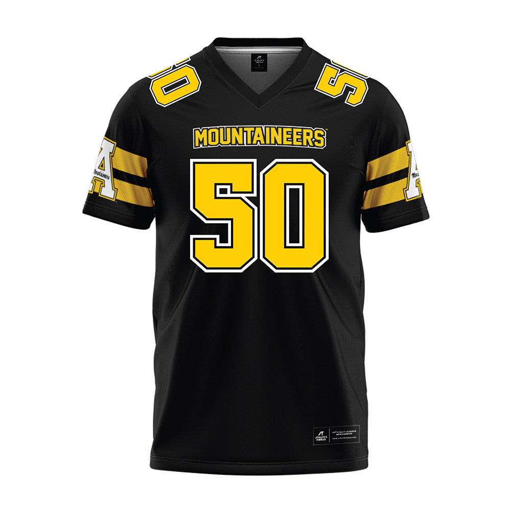 App State - NCAA Football : Jackson Briley - Black Premium Football Jersey-0