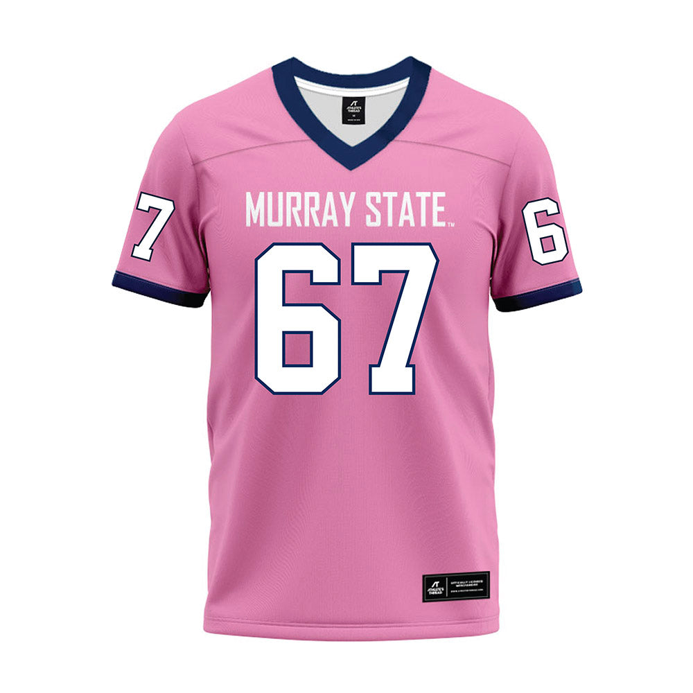 Murray State - NCAA Football : Thatcher Nagle - Pink Premium Football Jersey-0