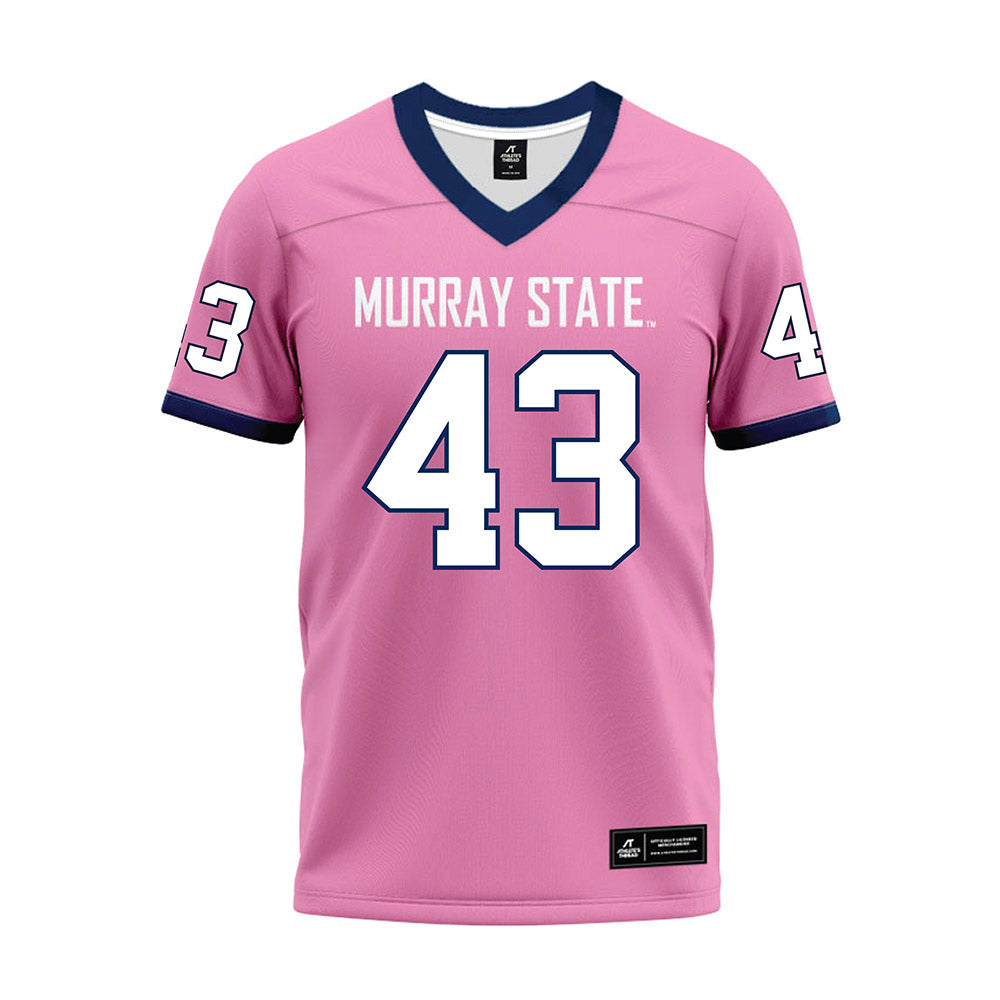 Murray State - NCAA Football : Alex Swafford - Pink Premium Football Jersey-0