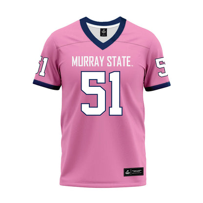 Murray State - NCAA Football : zaccheous grady - Pink Premium Football Jersey-0