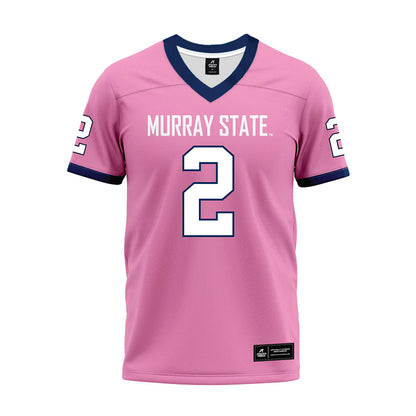 Murray State - NCAA Football : Michael Thomas Jr - Pink Premium Football Jersey-0