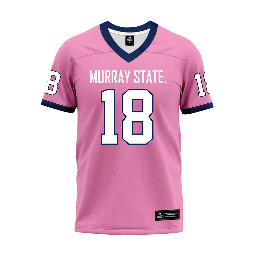 Murray State - NCAA Football : Huseyin Simsir - Pink Premium Football Jersey-0