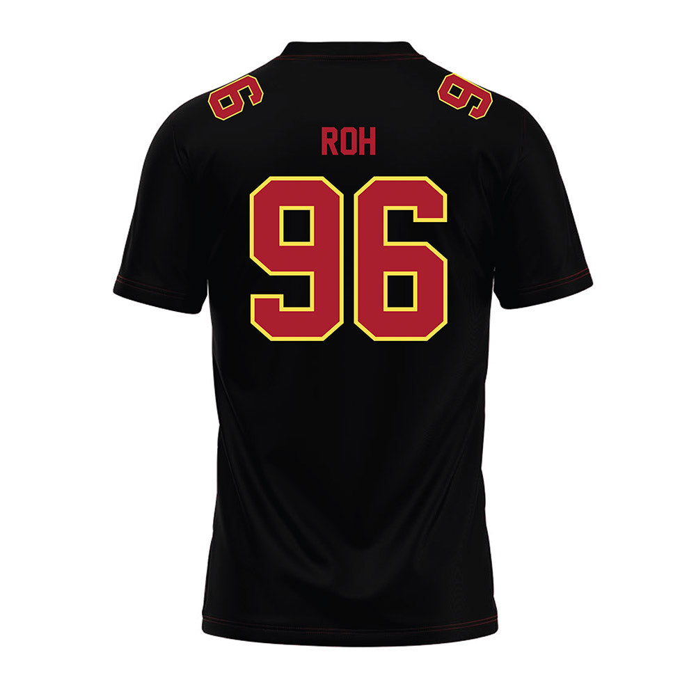  - NCAA Football : Aidan Roh - Black Premium Football Jersey-1