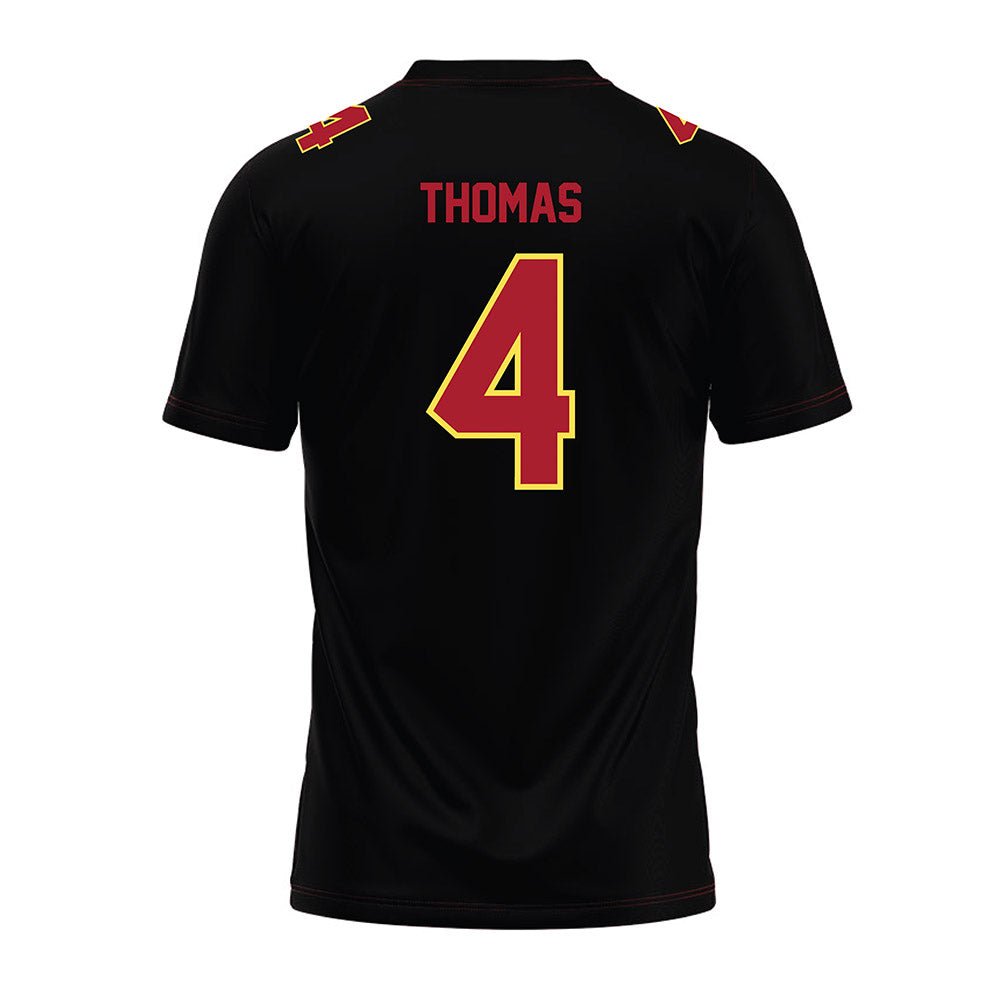 NSU - NCAA Football : Kyle Thomas - Black Premium Football Jersey-1