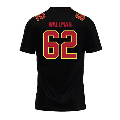 NSU - NCAA Football : Conner Wallman - Black Premium Football Jersey-1