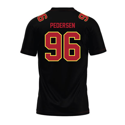 NSU - NCAA Football : Brock Pedersen - Black Premium Football Jersey-1