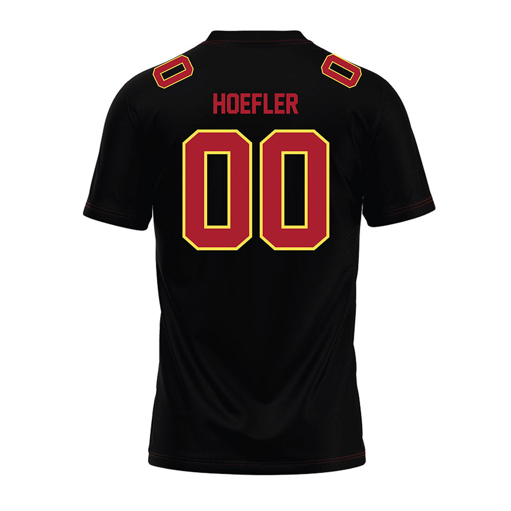 NSU - NCAA Football : Willem Hoefler - Black Premium Football Jersey-1