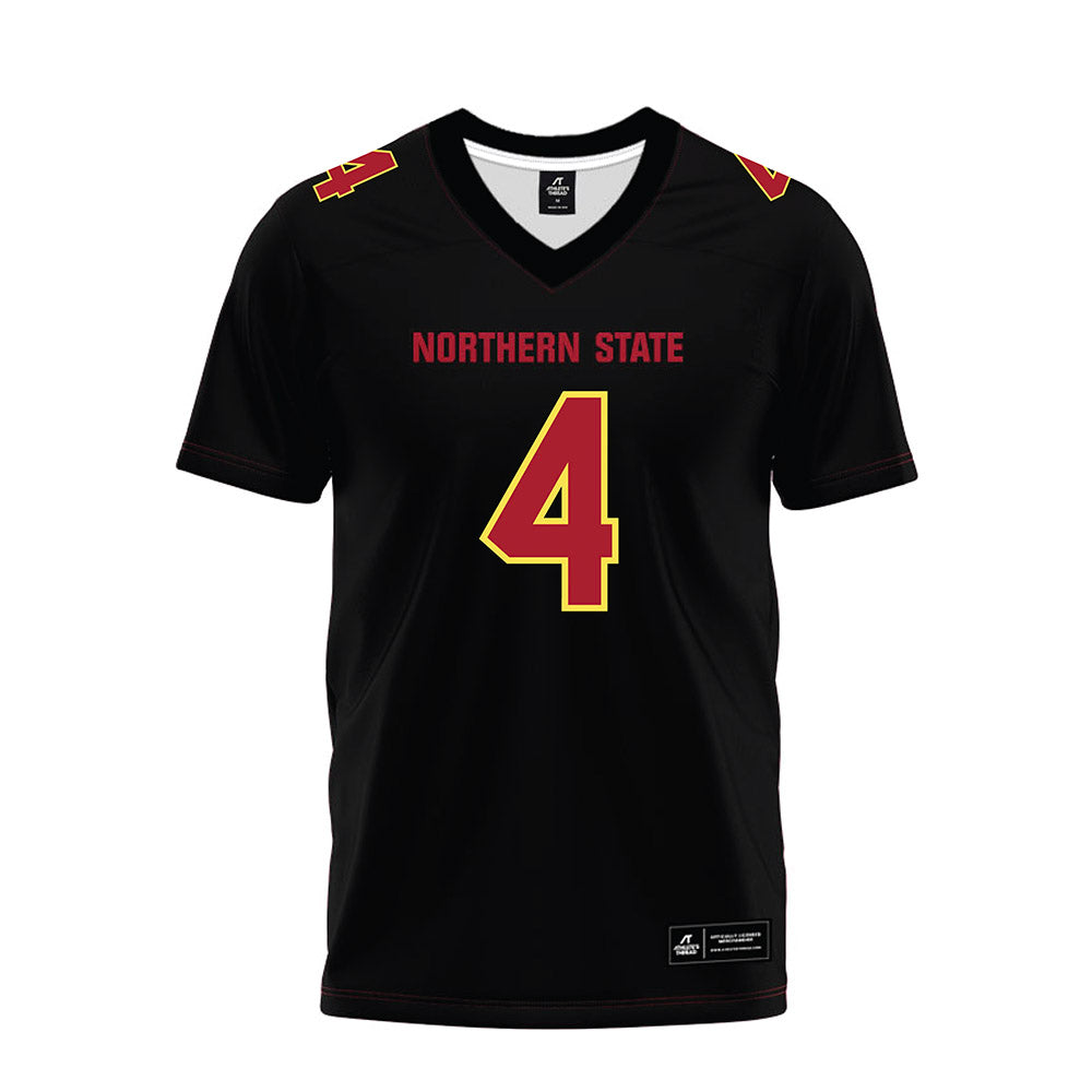 NSU - NCAA Football : Kyle Thomas - Black Premium Football Jersey-0