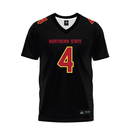 NSU - NCAA Football : Kyle Thomas - Black Premium Football Jersey-0