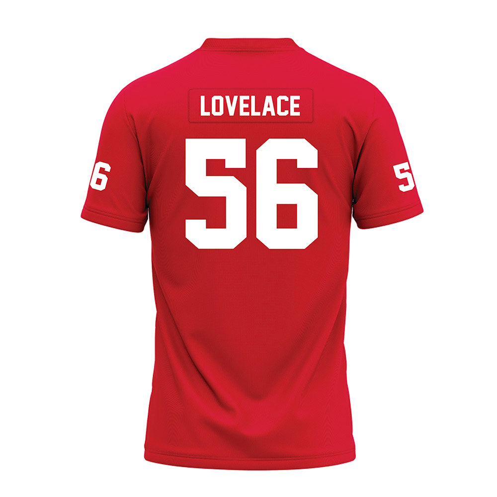 Nicholls State - NCAA Football : Rasheed Lovelace - Red Premium Football Jersey