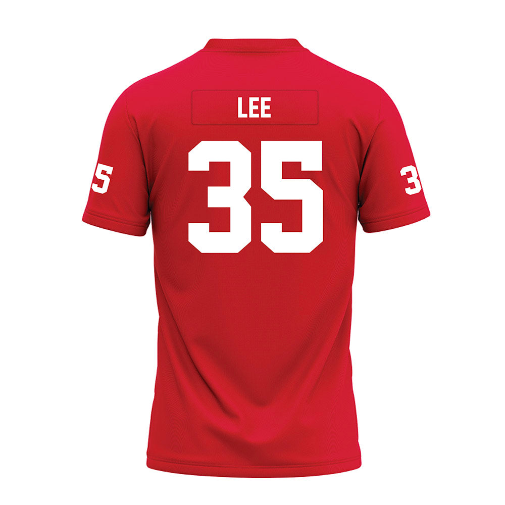 Nicholls State - NCAA Football : Ethan Lee - Red Premium Football Jersey