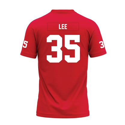 Nicholls State - NCAA Football : Ethan Lee - Red Premium Football Jersey