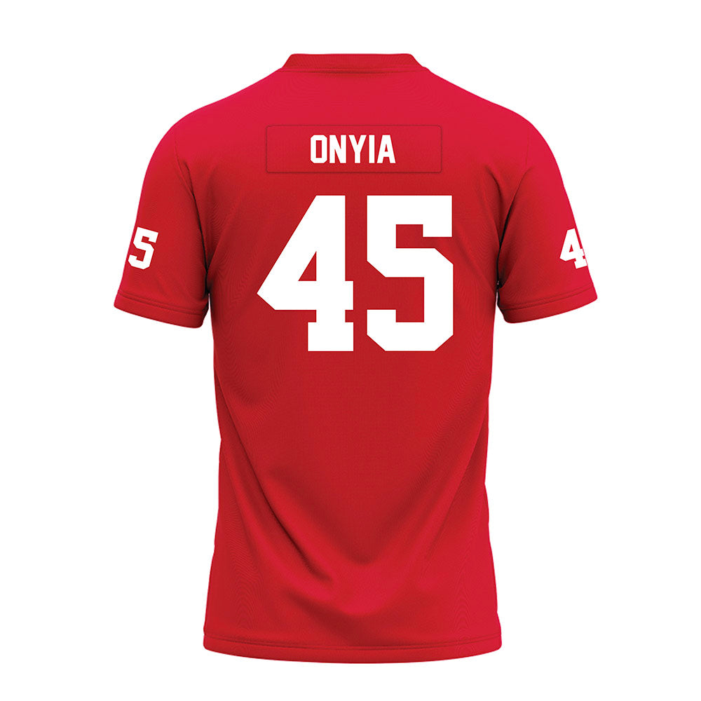 Nicholls State - NCAA Football : Noah Onyia - Red Premium Football Jersey-1