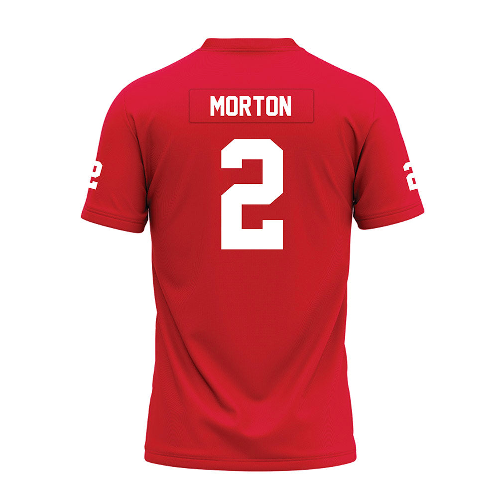 Nicholls State - NCAA Football : Tyler Morton - Red Premium Football Jersey