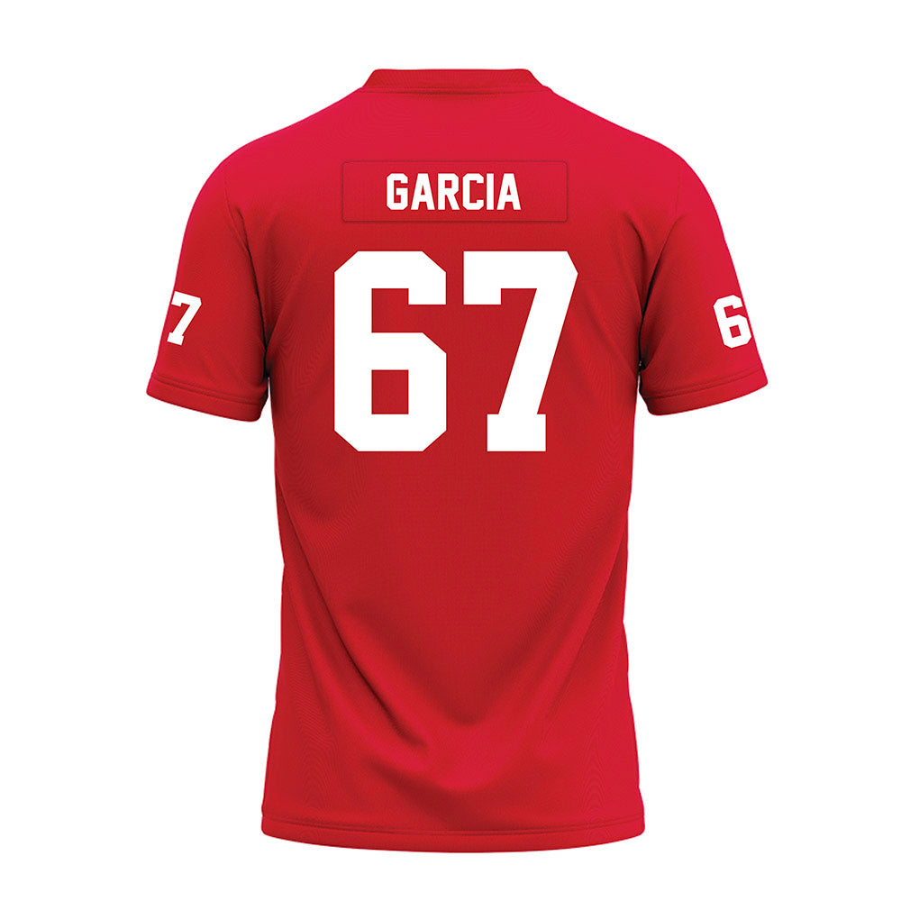 Nicholls State - NCAA Football : Marcus Garcia - Red Premium Football Jersey