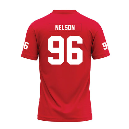 Nicholls State - NCAA Football : Gavin Nelson - Red Premium Football Jersey-1