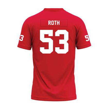 Nicholls State - NCAA Football : Craig Roth - Red Premium Football Jersey-1