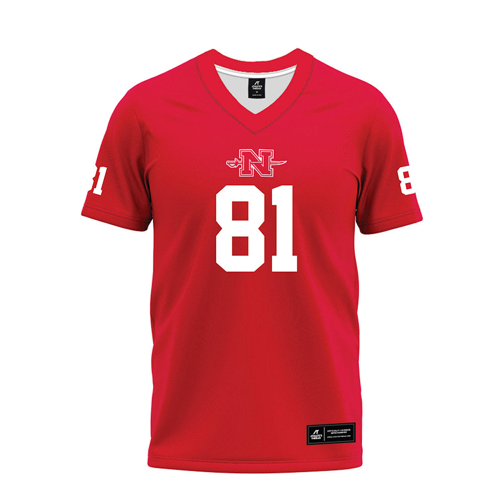 Nicholls State - NCAA Football : Treylin Whaley - Red Premium Football Jersey-0