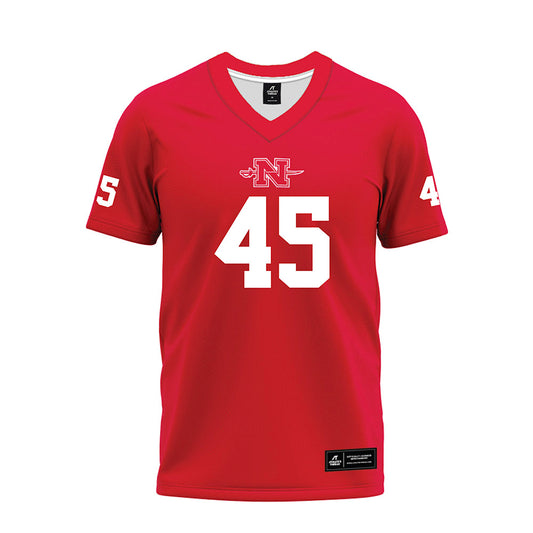 Nicholls State - NCAA Football : Noah Onyia - Red Premium Football Jersey-0