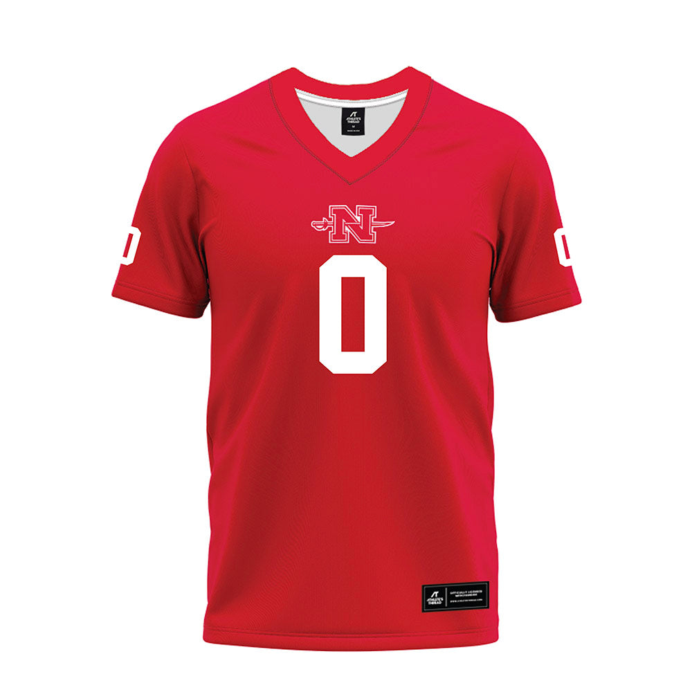 Nicholls State - NCAA Football : Laurence Sullivan - Red Premium Football Jersey-0