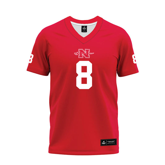 Nicholls State - NCAA Football : Elijah Sabbatini - Red Premium Football Jersey-0